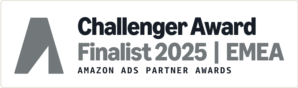 Amazon Ads Partner Awards Challenger Award Finalist 2025 EMEA